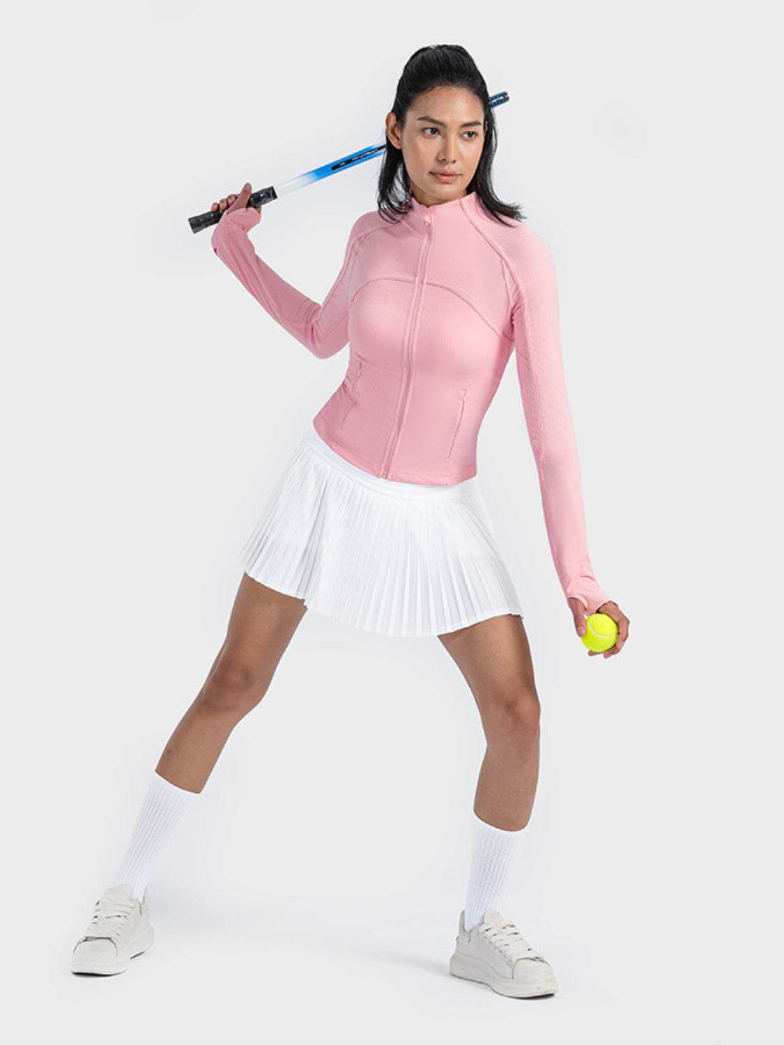 Millennia Zip-Up Long Sleeve Sports Jacket - Selvanelle