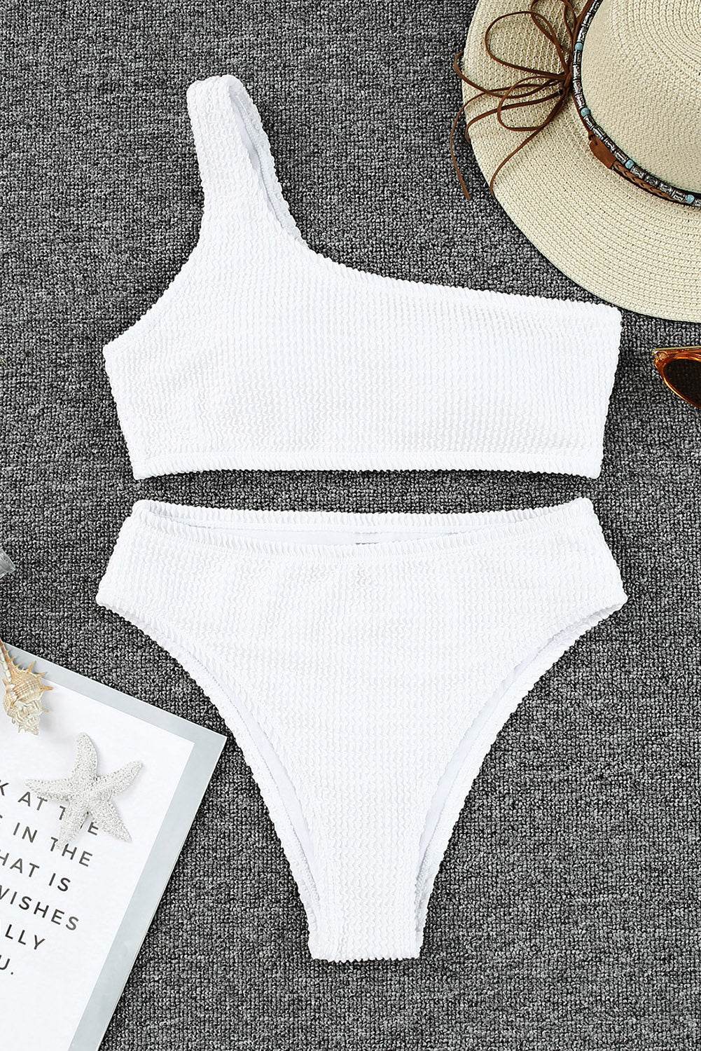 Single Shoulder Bikini Set - Selvanelle