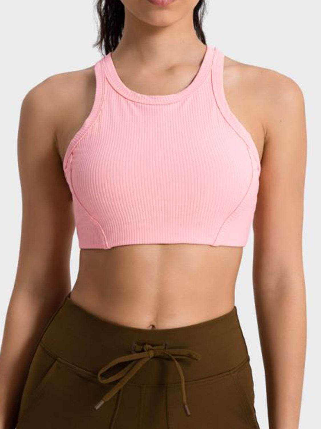 Millennia Wide Strap Cropped Sport Tank - Selvanelle