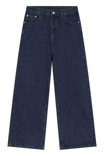 Mid Rise Jeans with Pockets for Everyday Style and Comfort - Selvanelle