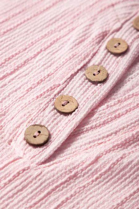 Textured Short Sleeve Top and Pocketed Wide Leg Pants Set - Selvanelle