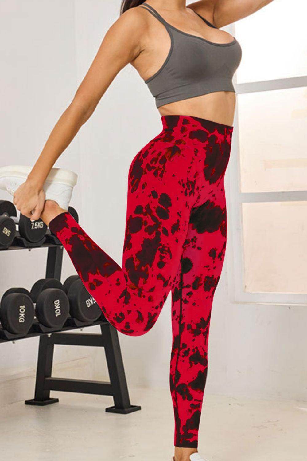 Tie-Dye High Waist Active Leggings for Comfortable Fitness - Selvanelle