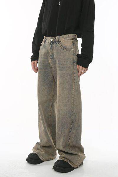 Wide Leg Jeans with Pockets for Stylish Everyday Wear - Selvanelle