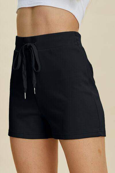 Basic Bae Full Size Air Scuba Drawstring High Waist Shorts - Selvanelle