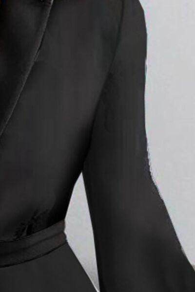 Surplice Tie-Waist Balloon Sleeve Dress for Women - Selvanelle