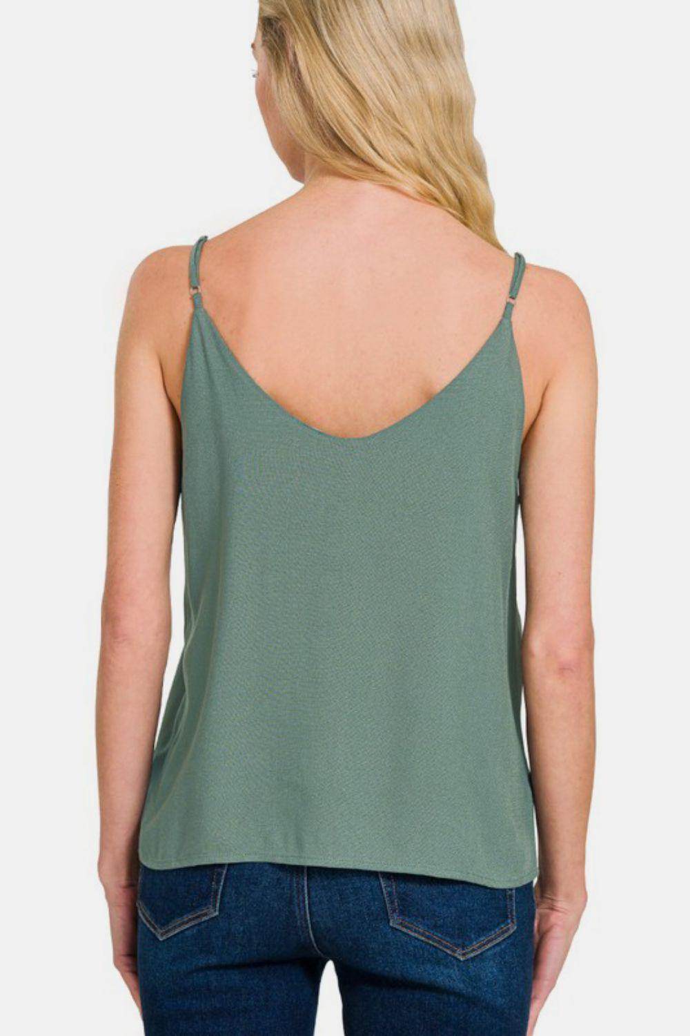 Zenana Two Layered Spaghetti Strap Cami for Women - Selvanelle