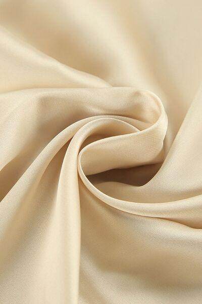 Button Down Long Sleeve Satin Shirt for Effortless Style - Selvanelle