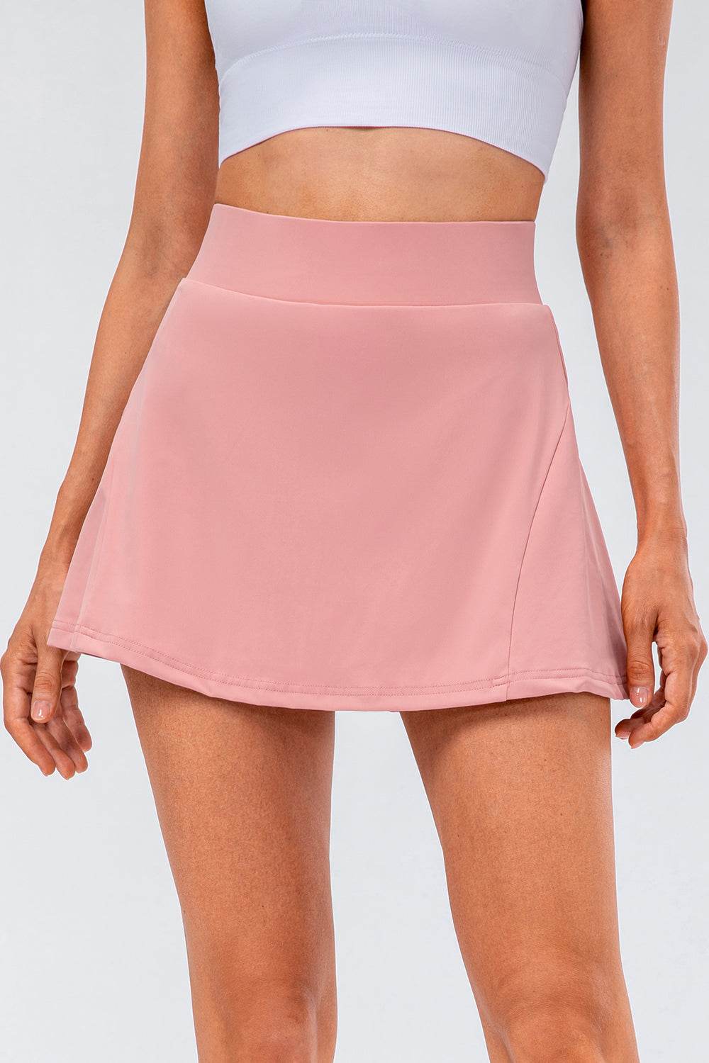High Waist Pleated Active Skirt - Selvanelle