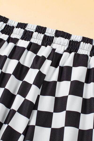 Drawstring Checkered Shorts with Pockets for Summer Fun - Selvanelle