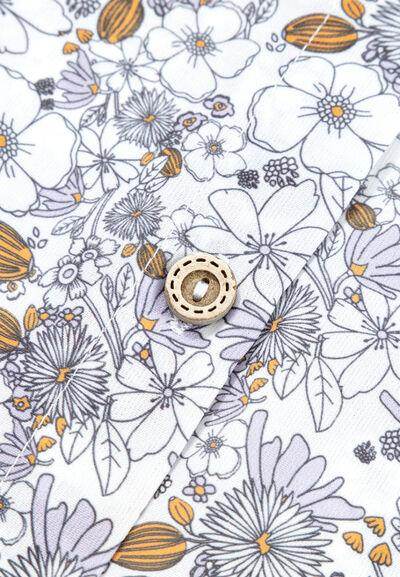 Floral Collared Neck Long Sleeve Shirt for Women Fashion - Selvanelle