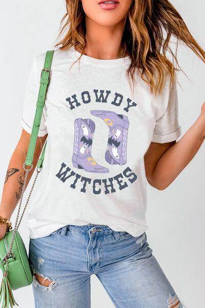 Graphic Round Neck Short Sleeve T-Shirt for Everyday Wear - Selvanelle