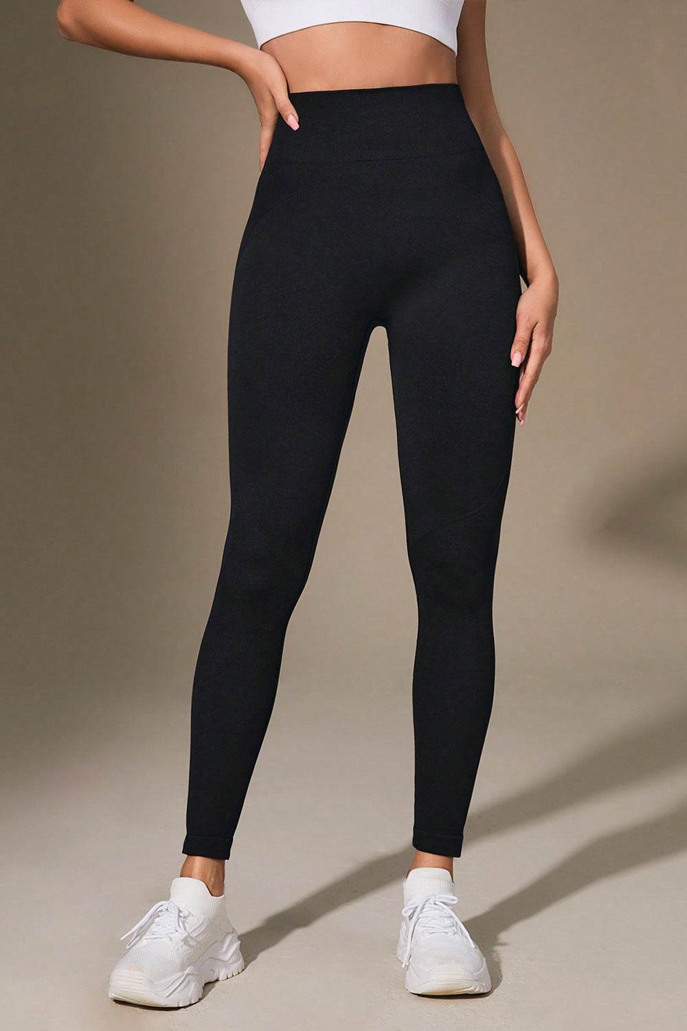 Wide Waistband Sports Leggings - Selvanelle
