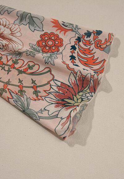 Floral V-Neck Flare Sleeve Blouse for Women Casual Style - Selvanelle