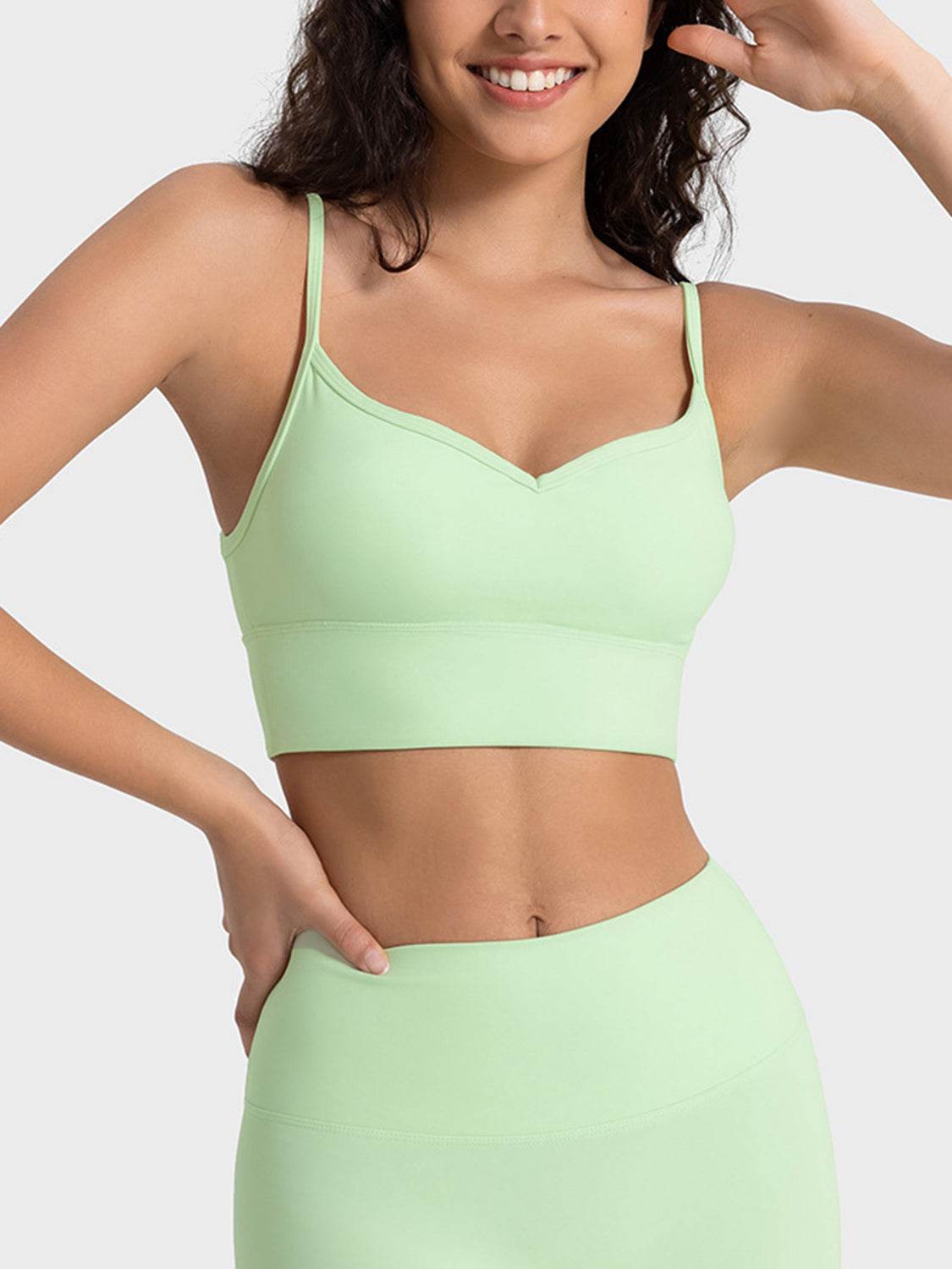 Millennia Spaghetti Strap Sport Bra - Selvanelle