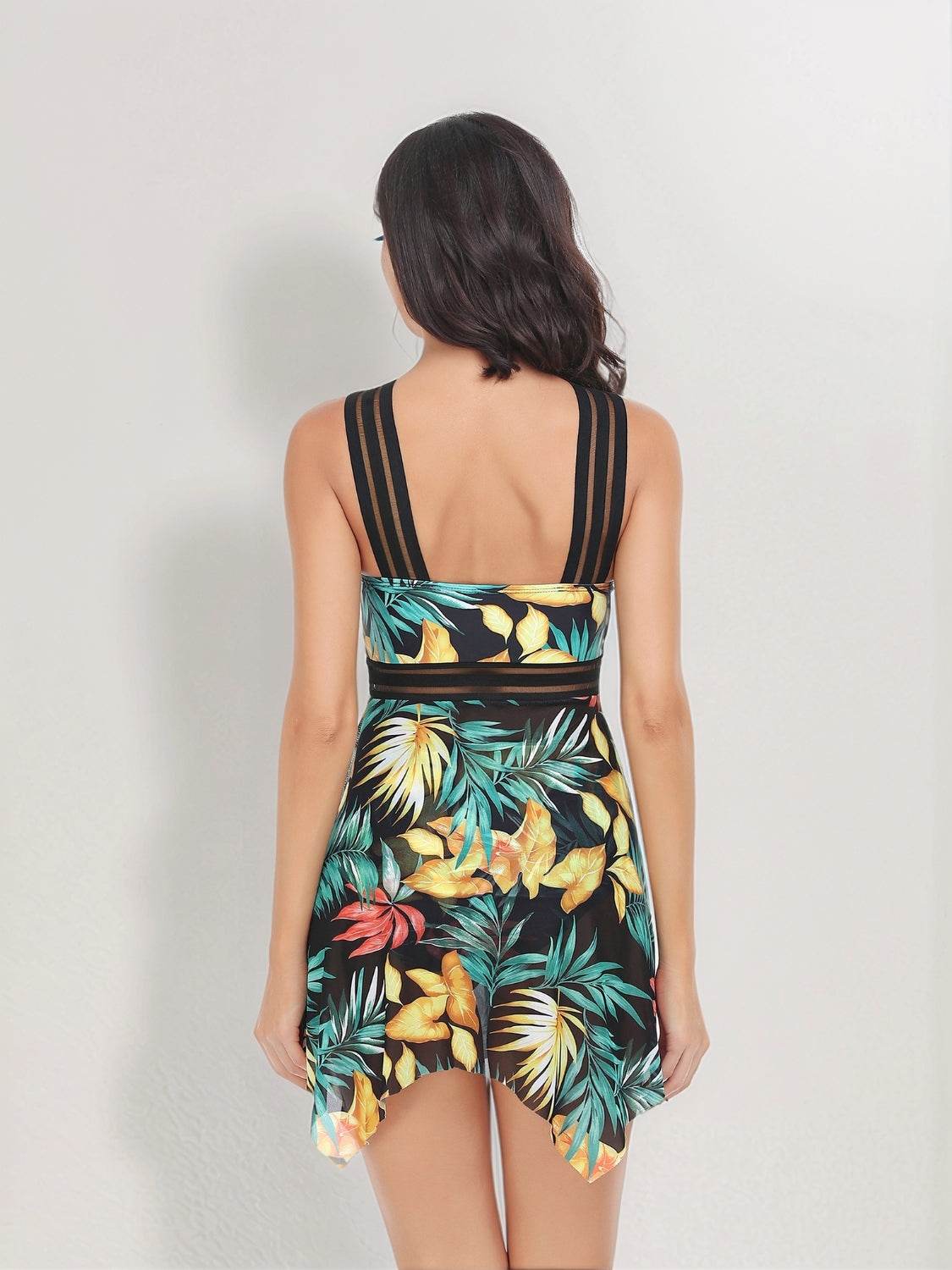 Cutout Printed Two-Piece Swim Set - Selvanelle