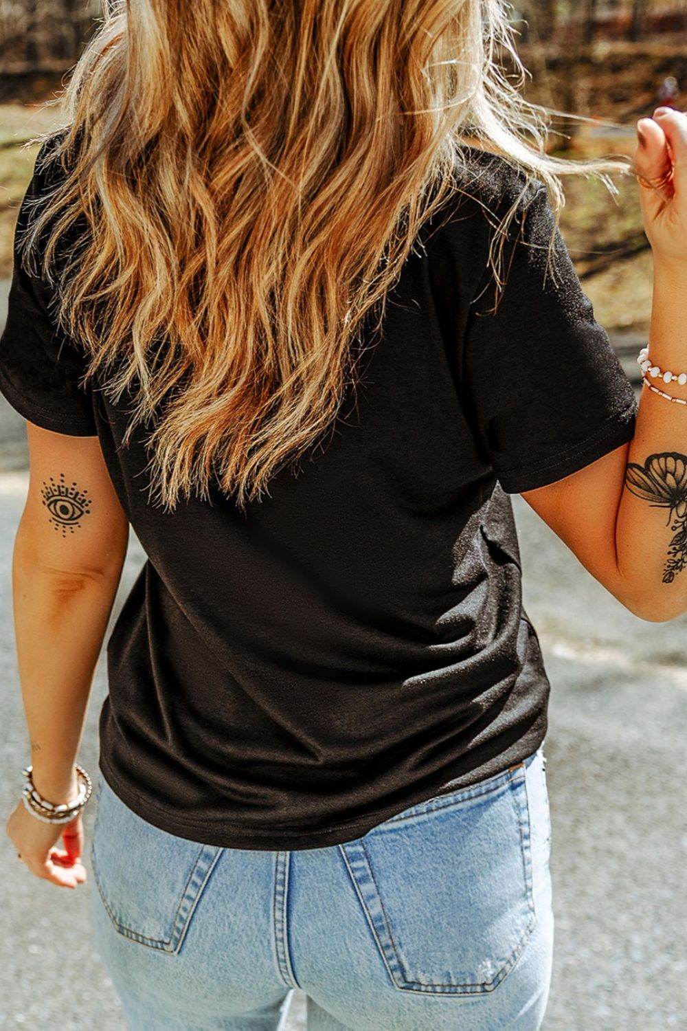 Sequin Bunny Doll Short Sleeve T-Shirt - Selvanelle