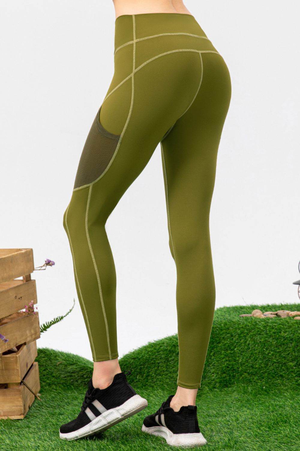 High Waist Slim Fit Long Sports Pants - Selvanelle