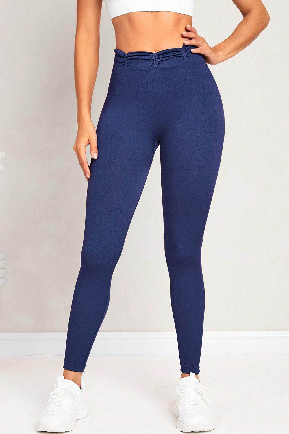 Ruched High Waist Active Leggings for Ultimate Comfort - Selvanelle