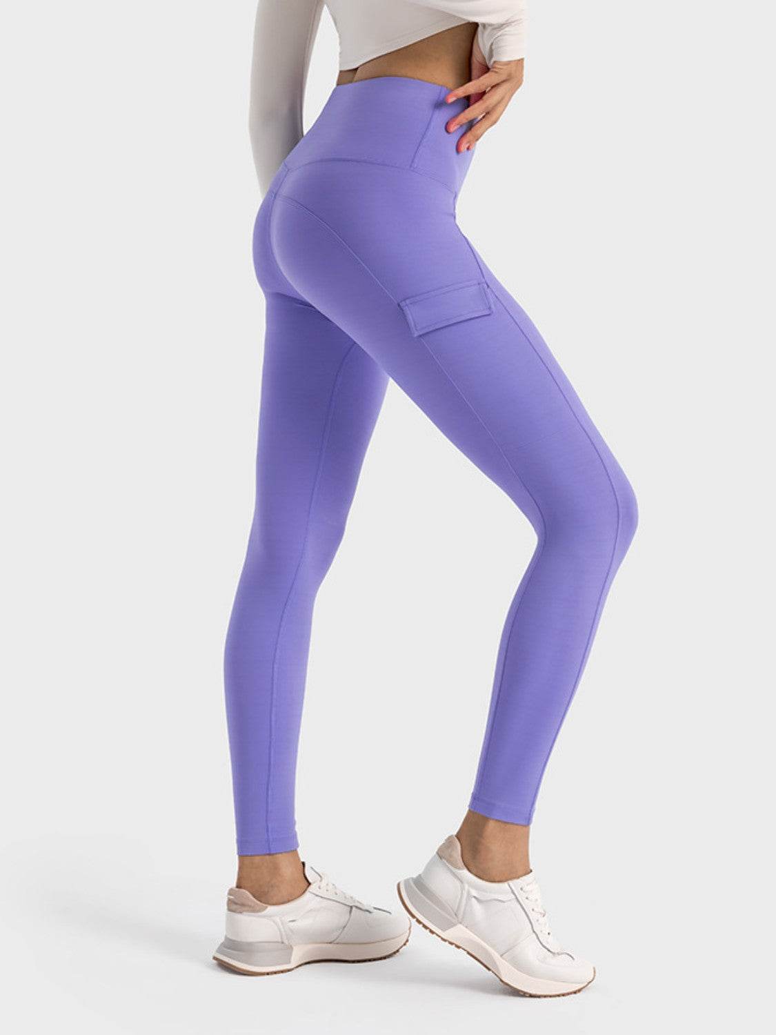 Millennia Wide Waistband Sports Leggings - Selvanelle