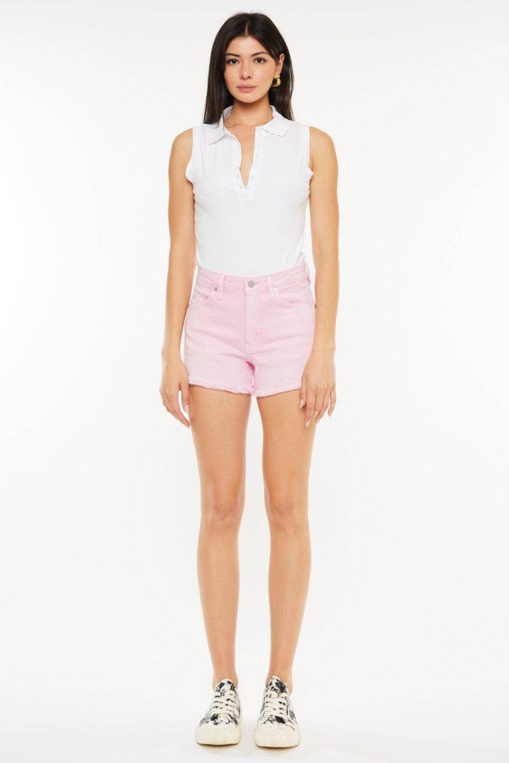 Kancan Raw Hem High Waist Denim Shorts for Trendy Style - Selvanelle