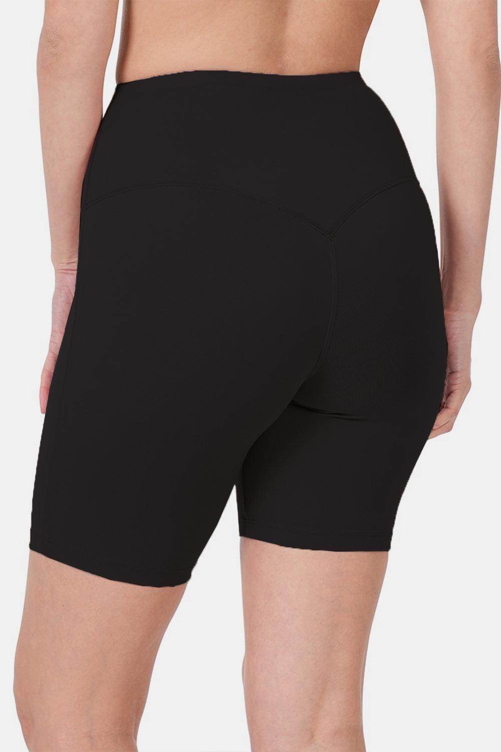 Zenana High Waist Active Shorts for Comfortable Workouts - Selvanelle