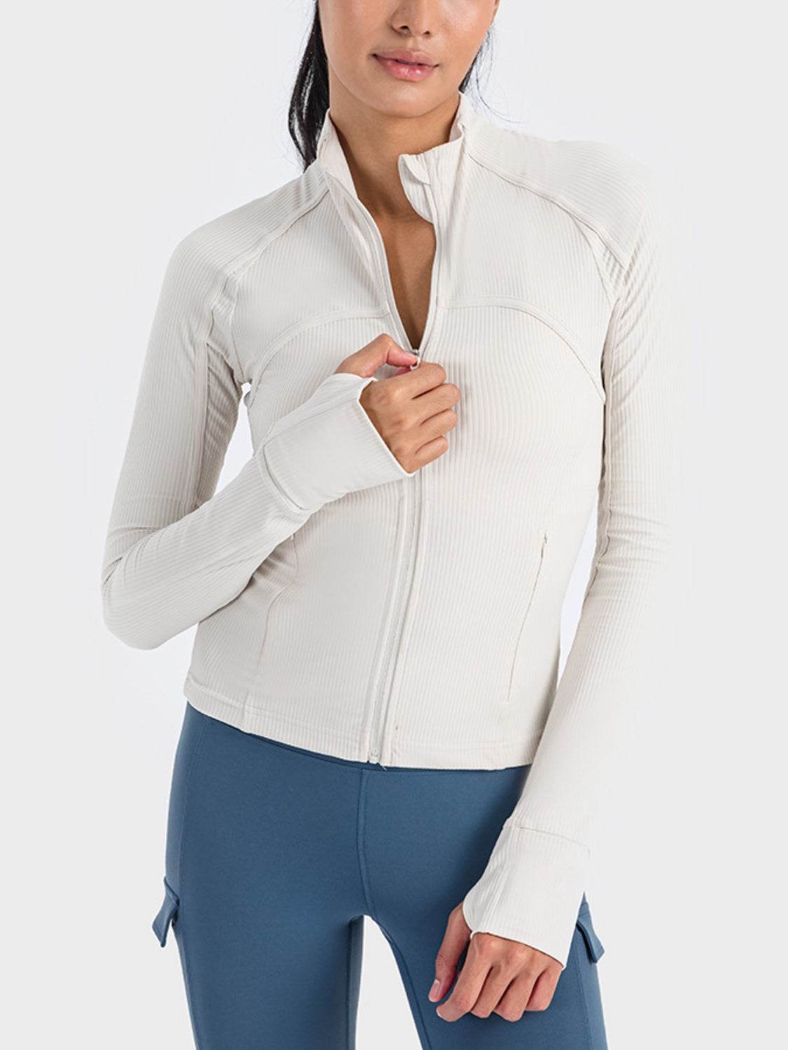 Millennia Zip-Up Long Sleeve Sports Jacket - Selvanelle
