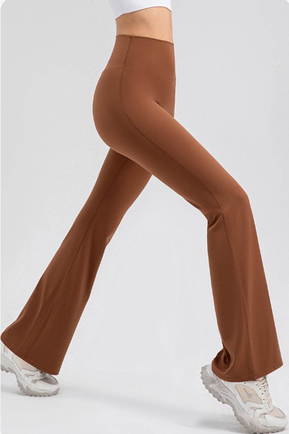 High Waist Straight Active Pants - Selvanelle