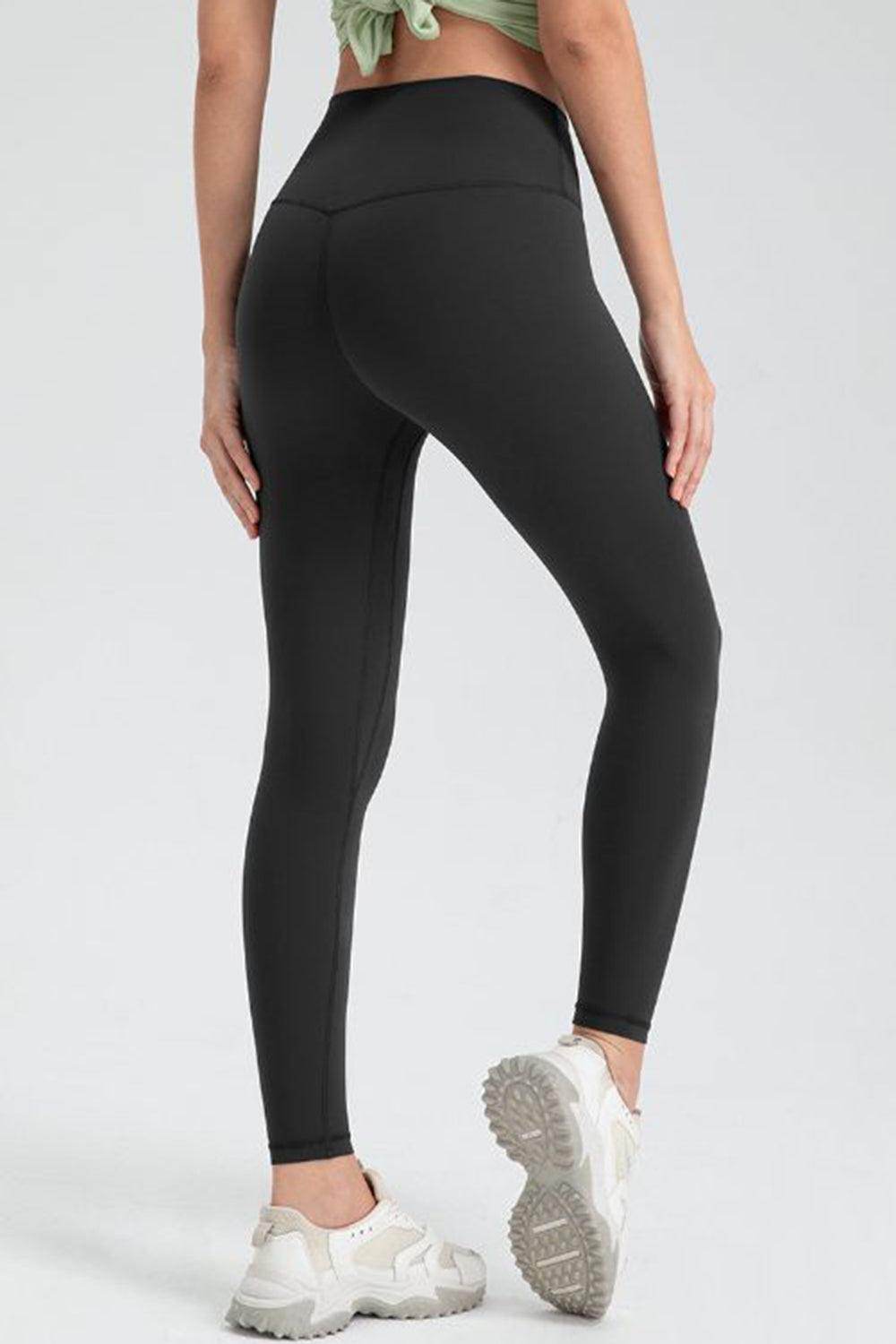 Wide Waistband Slim Fit Active Leggings for Women - Selvanelle