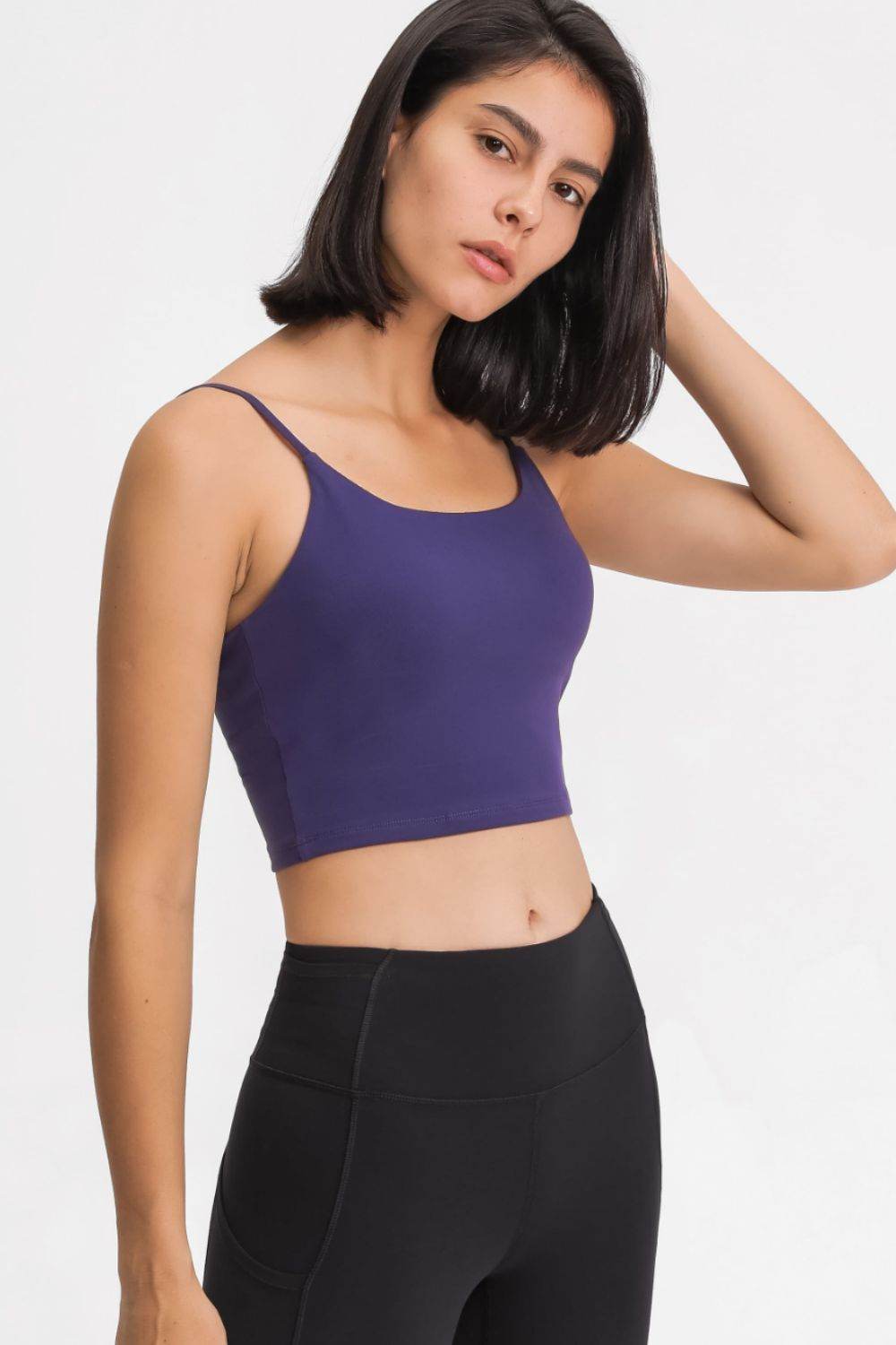 Millennia Feel Like Skin Scoop Neck Sports Cami - Selvanelle