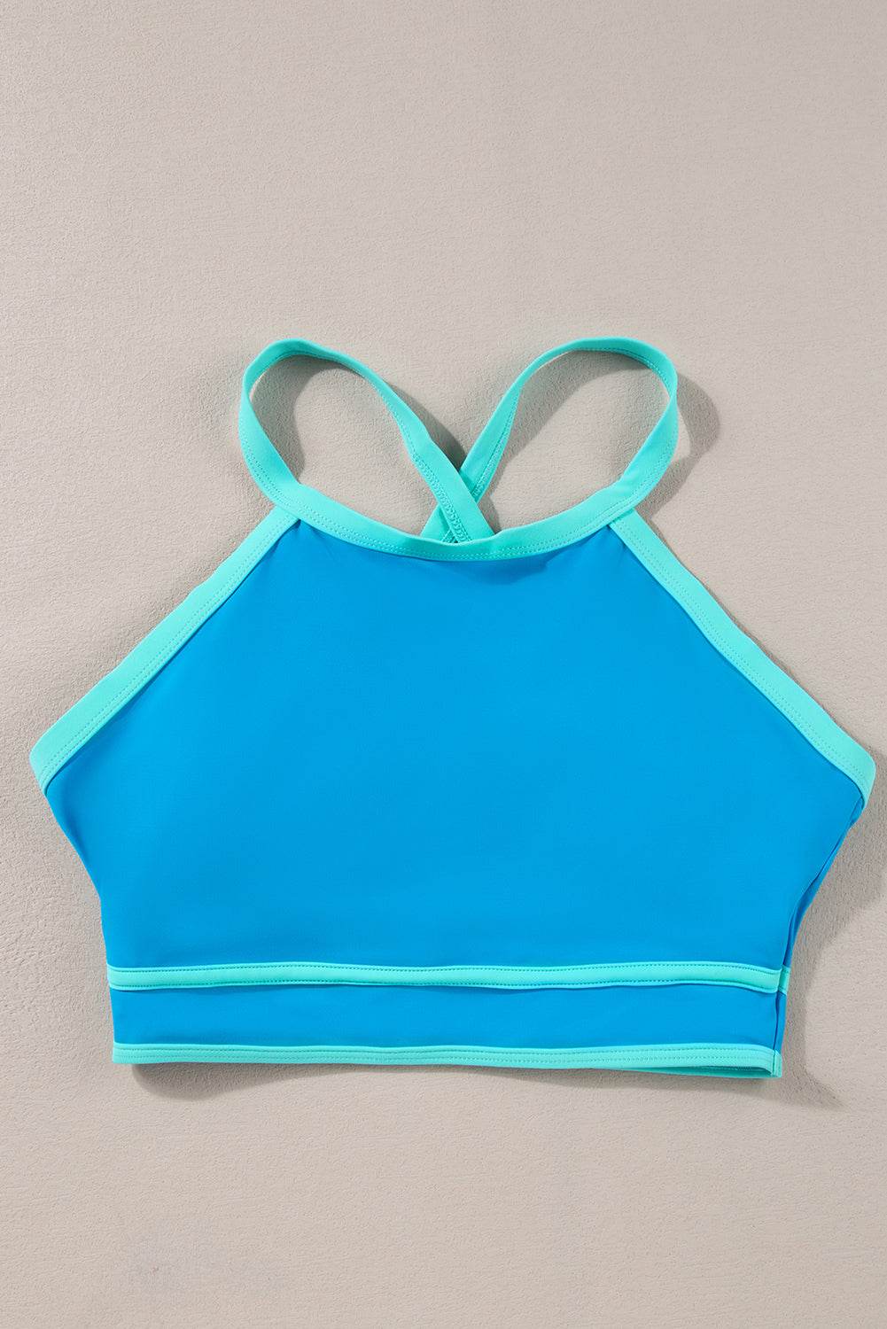 Crisscross Round Neck Two-Piece Swim Set - Selvanelle