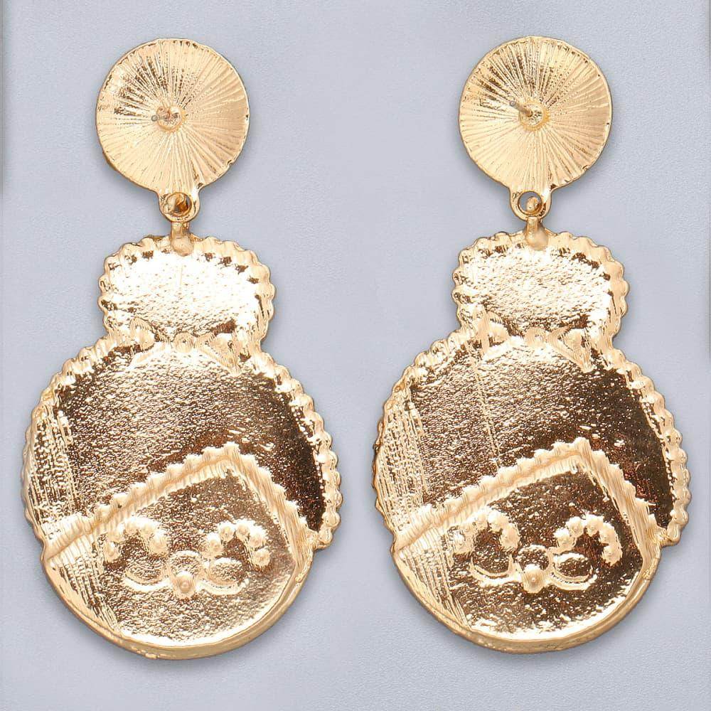 Rhinestone Alloy Mrs. Claus Earrings for Festive Style - Selvanelle