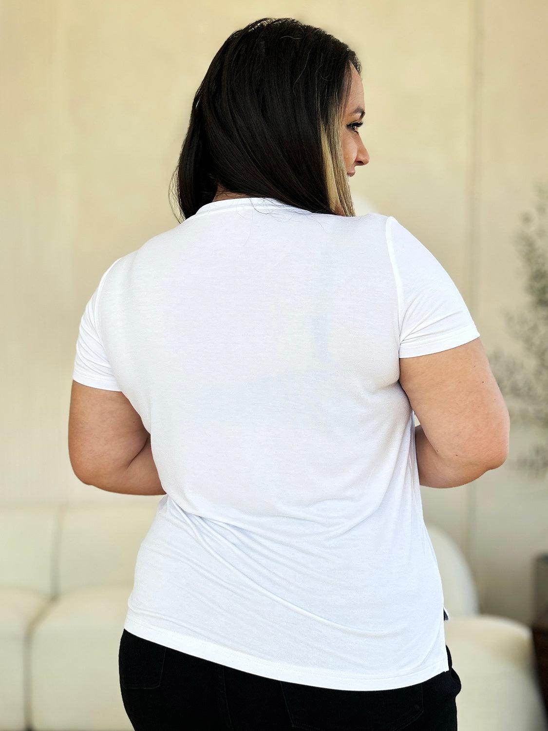 Basic Bae Full Size Round Neck Short Sleeve T-Shirt Black - Selvanelle
