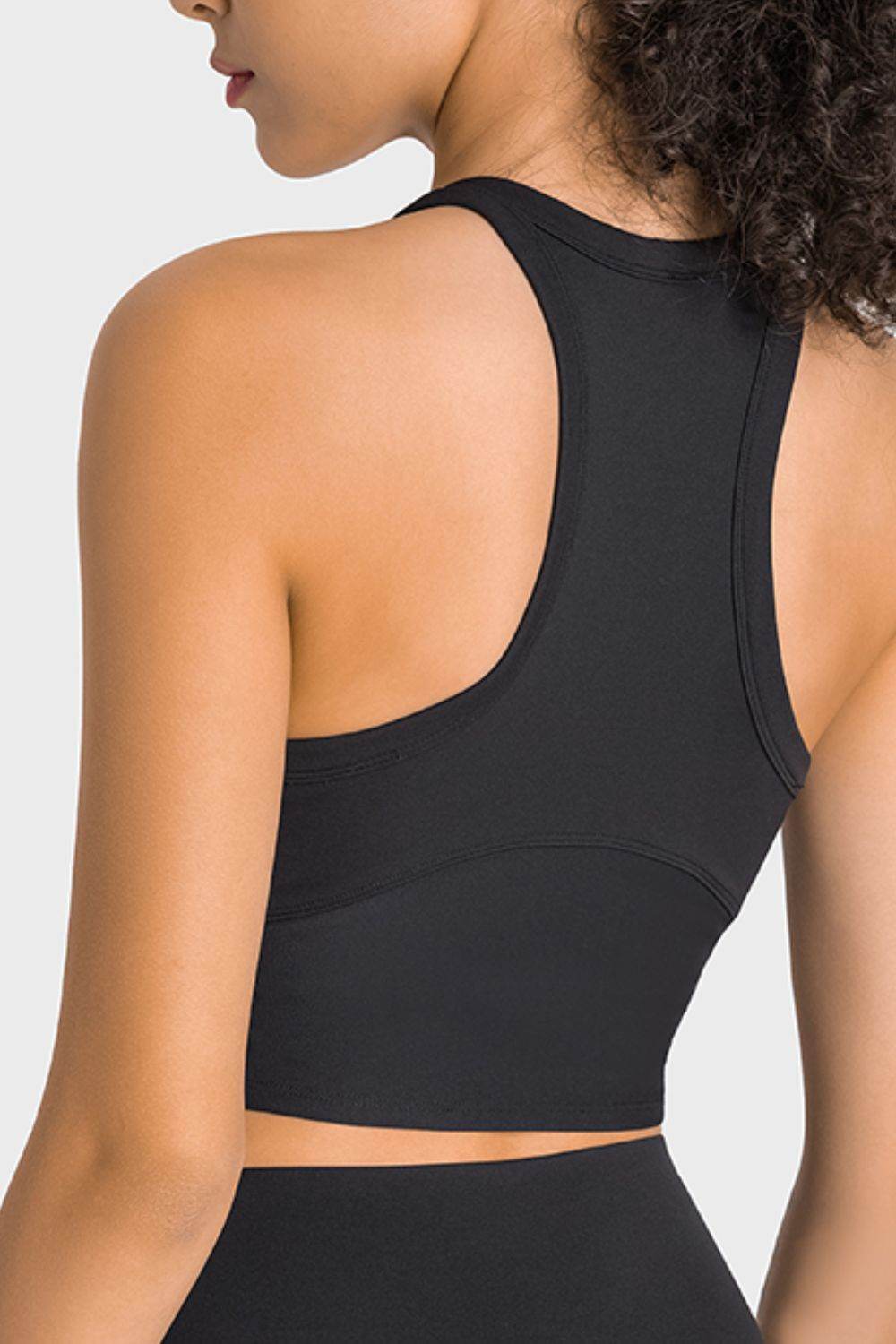 Millennia Racerback Cropped Sports Tank - Selvanelle