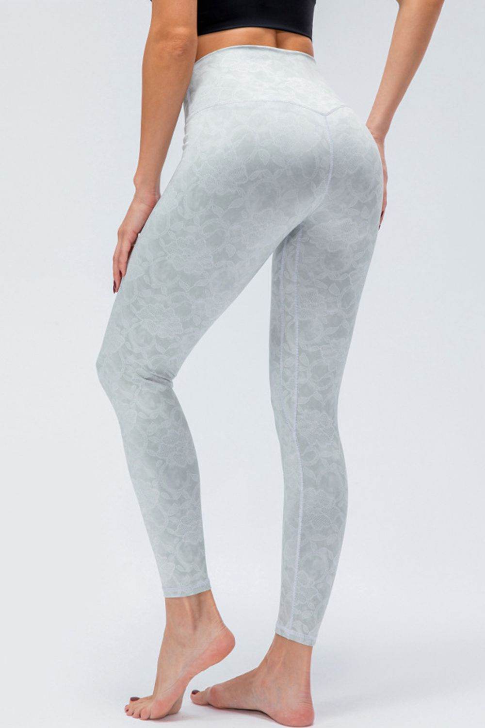 Wide Waistband Slim Fit Active Leggings - Selvanelle