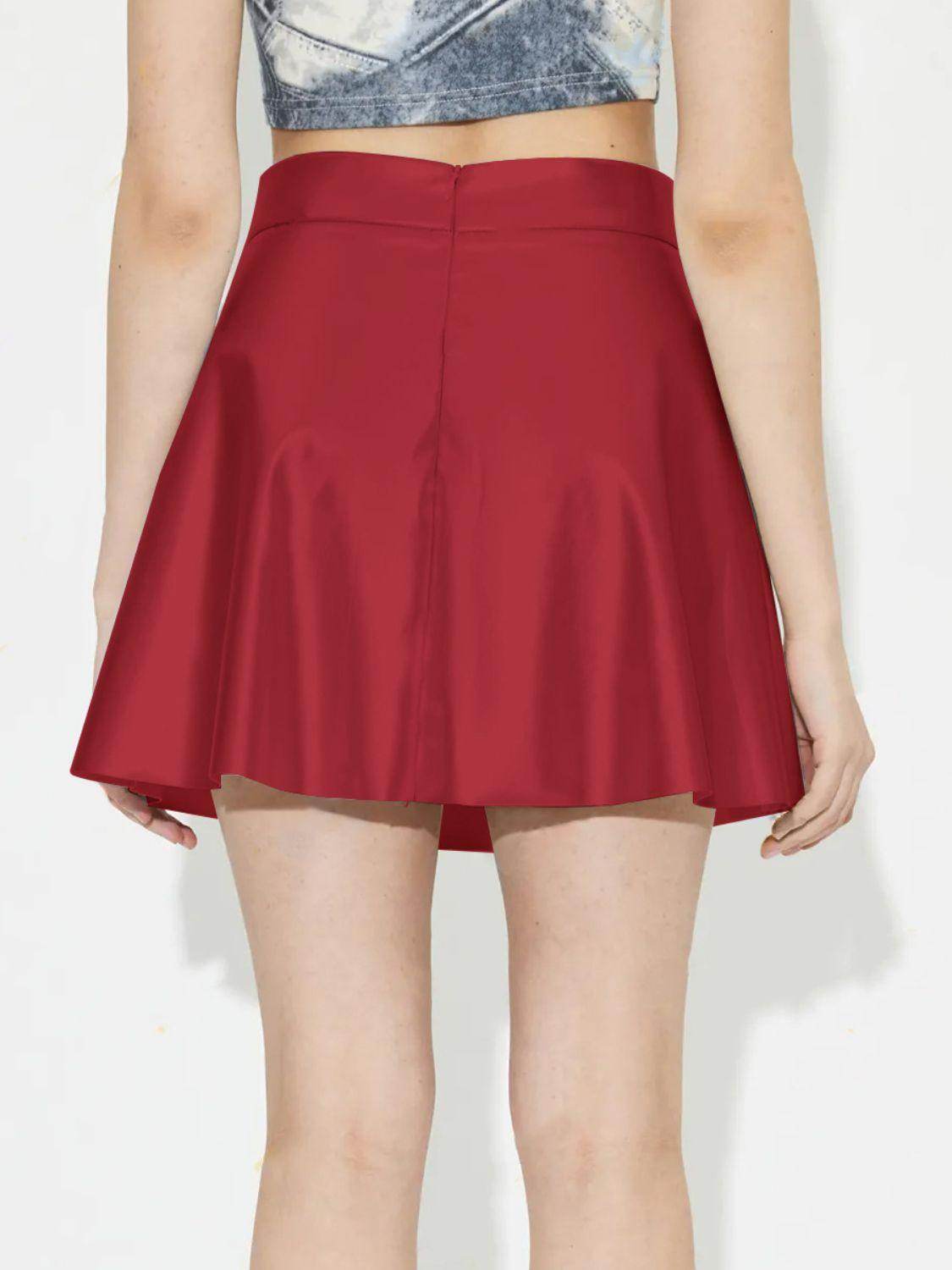 Ruched Mini Skirt with Zipper for Stylish Everyday Wear - Selvanelle
