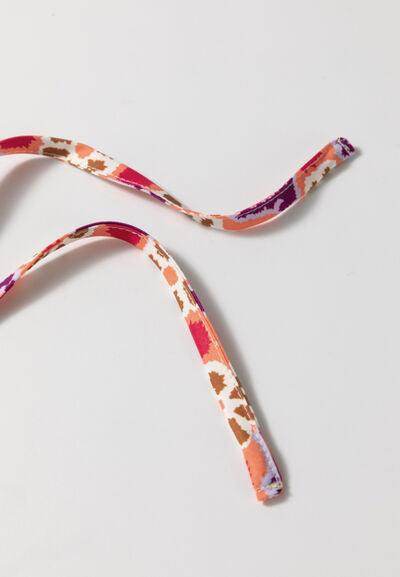 Printed Tie Neck Long Sleeve Blouse for Women Fashion - Selvanelle