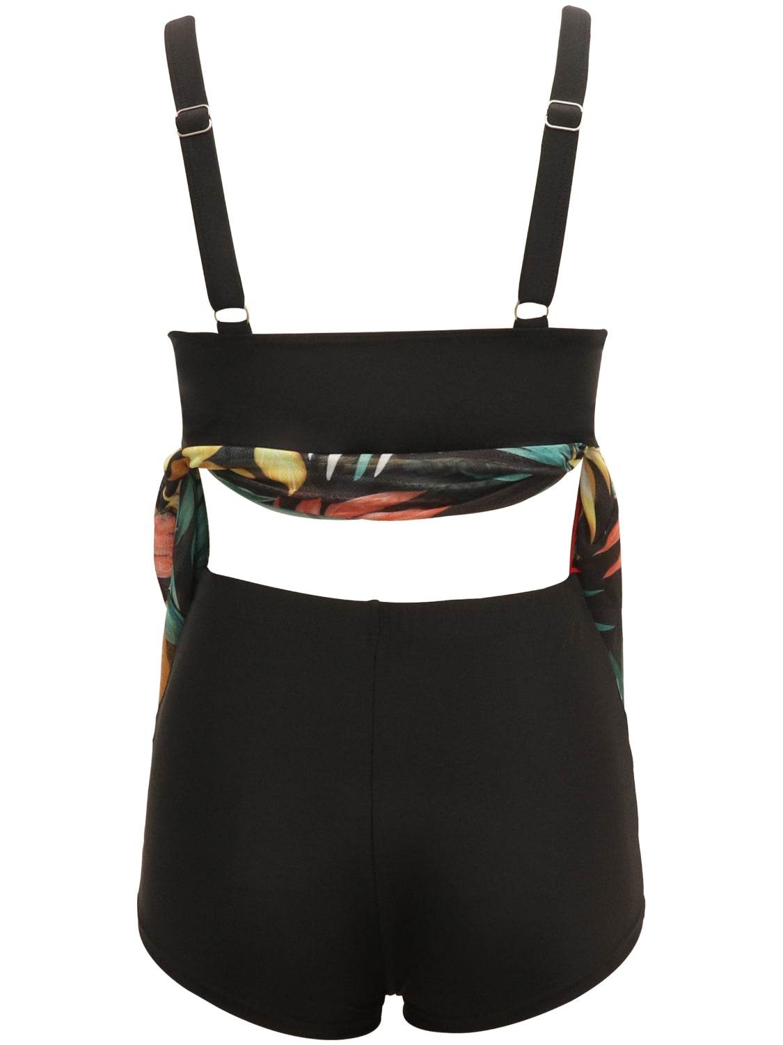 Printed Wide Strap Two-Piece Swim Set - Selvanelle