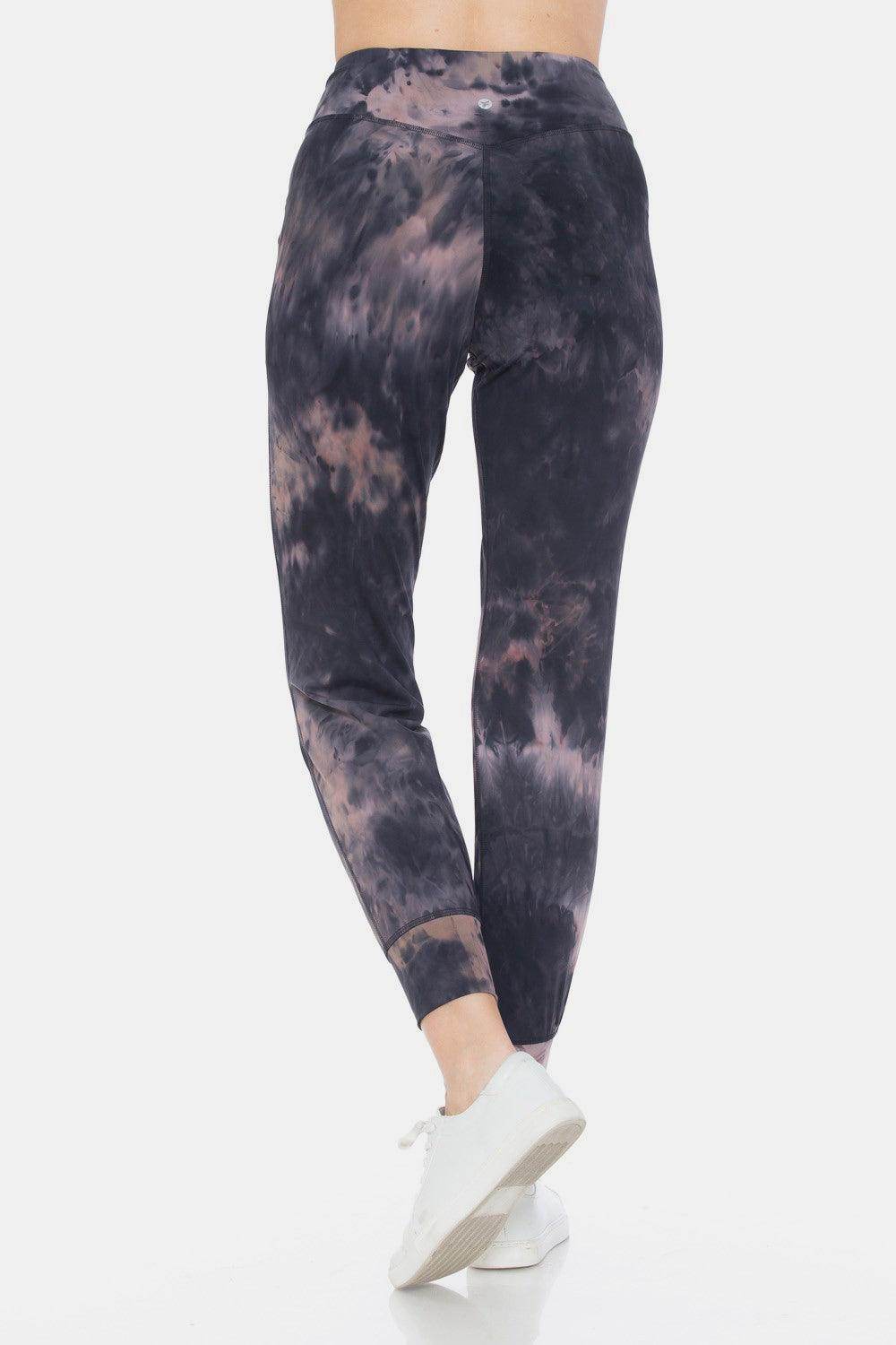 Leggings Depot Tie-Dye High Waist Cropped Leggings for Women - Selvanelle
