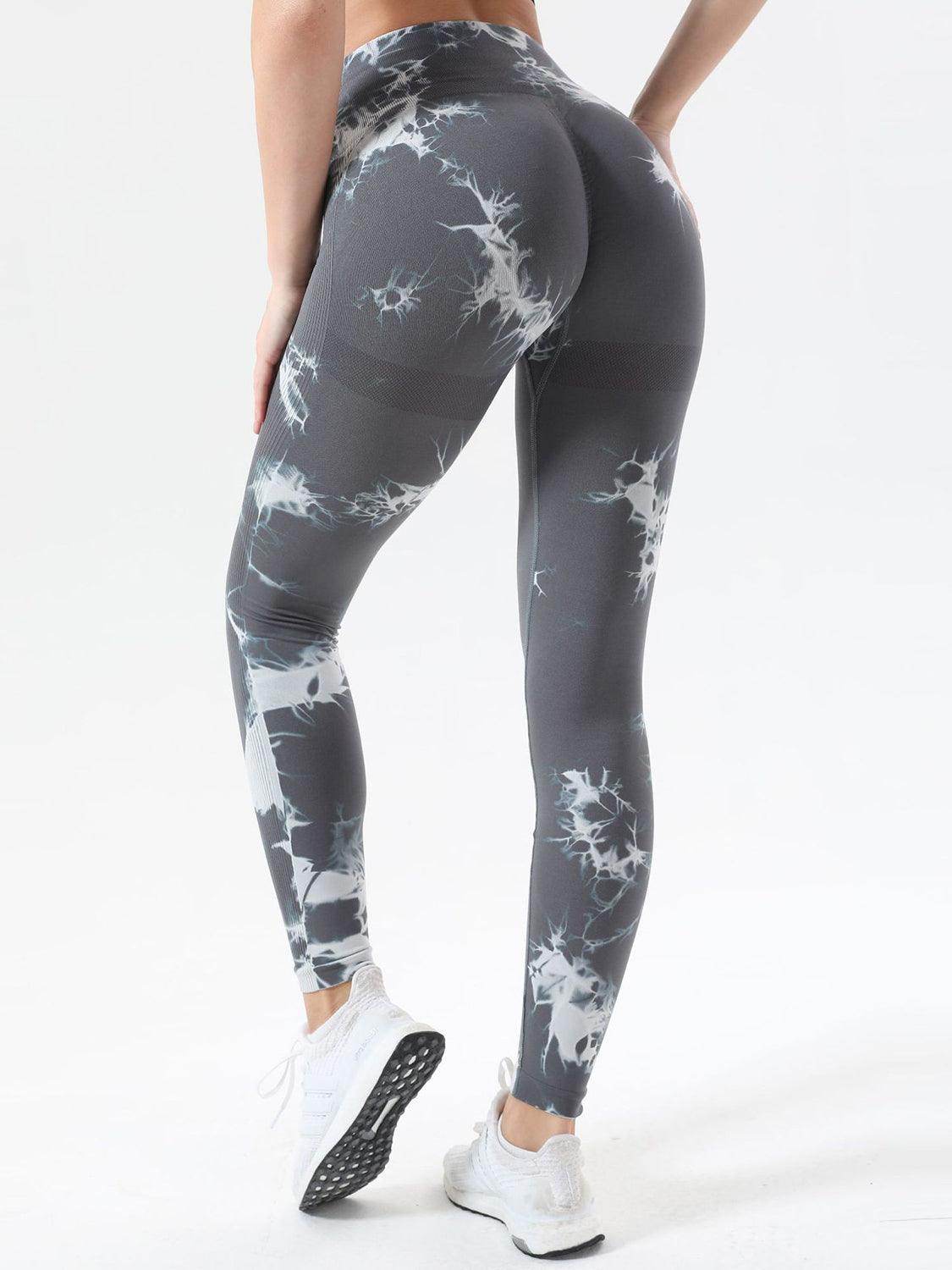 Tie-Dye High Waist Active Leggings for Comfort and Style - Selvanelle