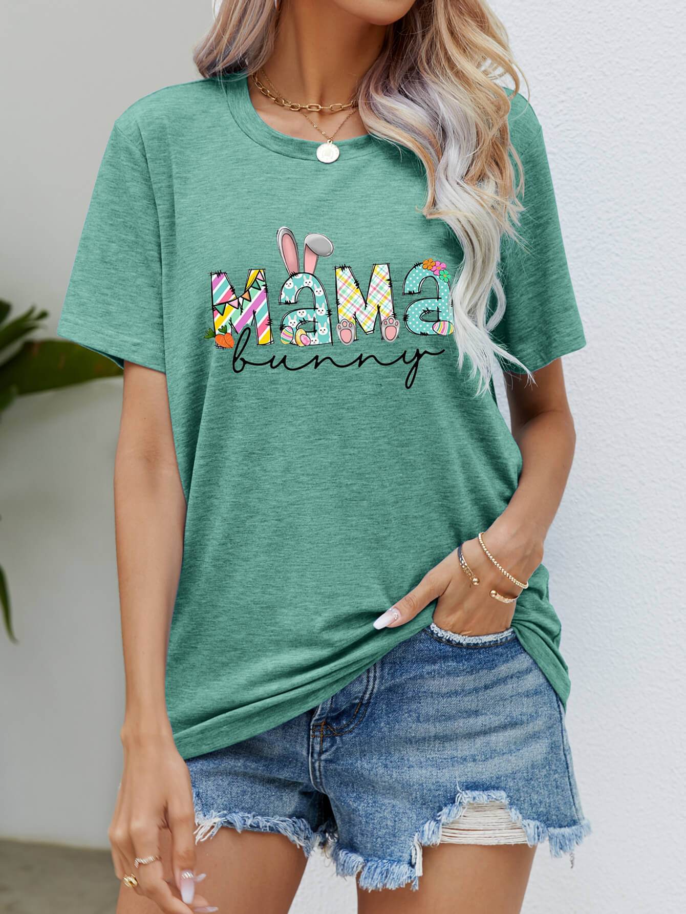 MAMA BUNNY Easter Graphic Tee - Selvanelle