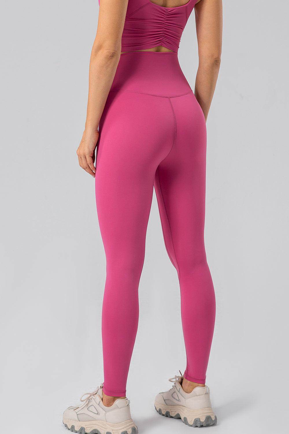 High Waist Wide Waistband Active Leggings for Women - Selvanelle