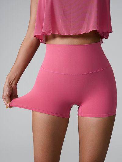 High Waist Active Shorts with Pockets for Women - Selvanelle