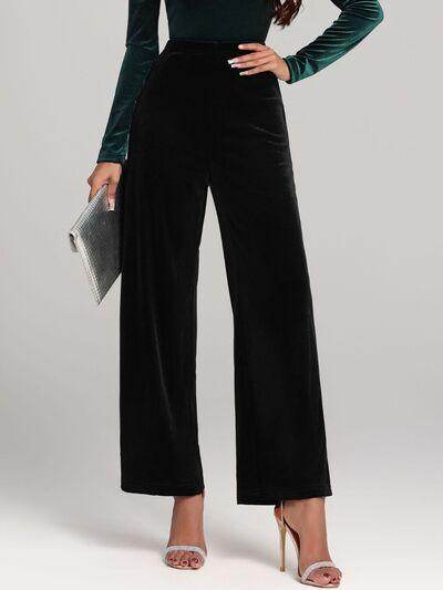 High Waist Wide Leg Pants for Women Modern Style - Selvanelle