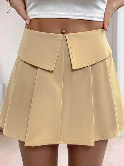 Perfee Pleated High Rise Shorts for Stylish Comfort - Selvanelle