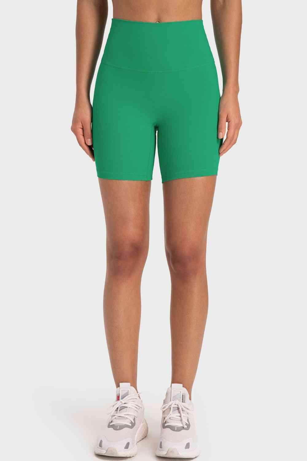 Millennia Staying Cozy Wide Waistband Biker Shorts For Comfort - Selvanelle