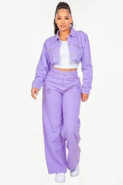 American Bazi High Waist Distressed Wide Leg Jeans Style - Selvanelle