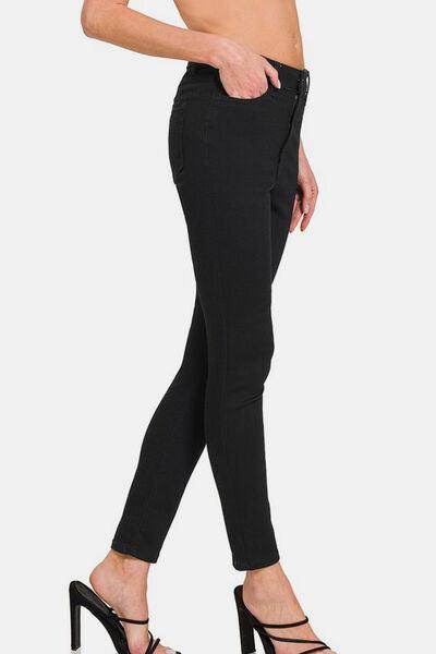 Zenana High Rise Skinny Jeans with Pockets for Women - Selvanelle
