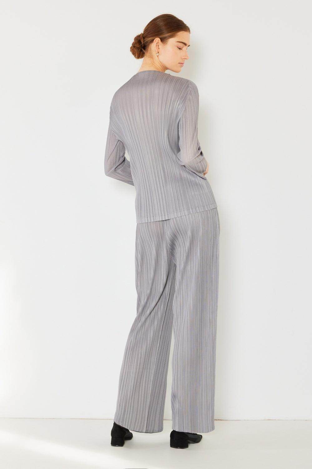 Marina West Swim Pleated Elastic-Waist Straight Pants for Women - Selvanelle