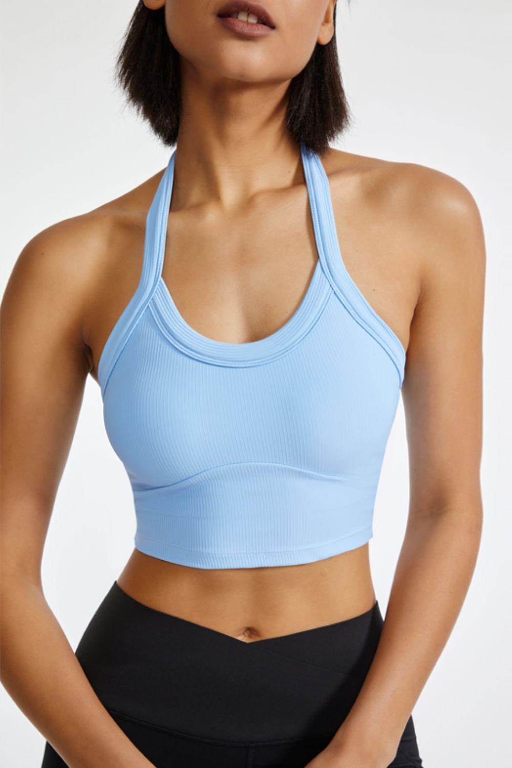 Halter Neck Active Cami for Comfortable Workout Wear - Selvanelle