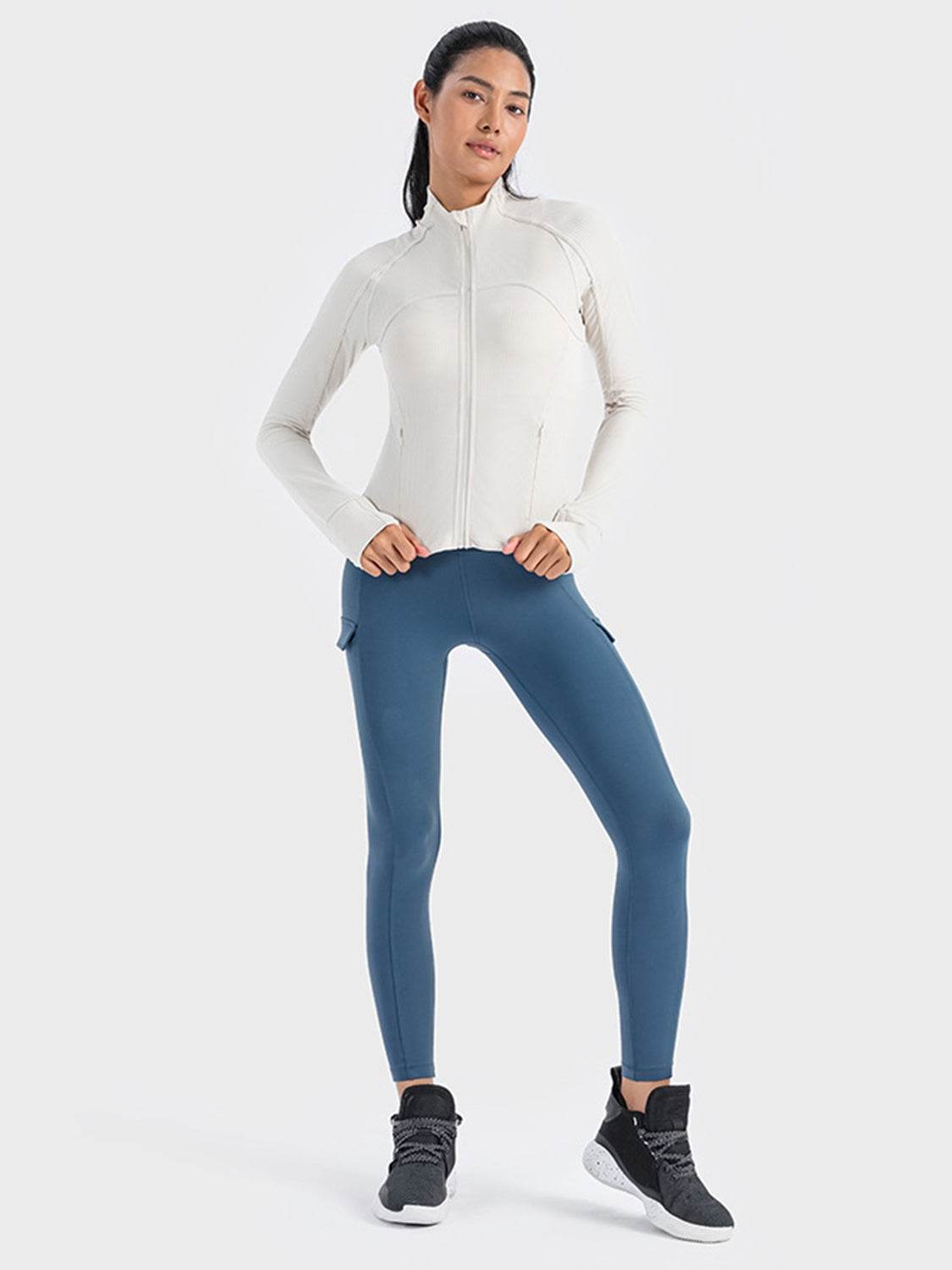 Millennia Zip-Up Long Sleeve Sports Jacket - Selvanelle